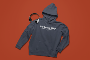 'worldwide wolf' Men's hoodie | Dubai edition (navy)