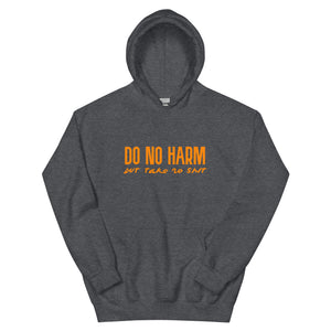 'harm' Men's Hoodie (dark heather)