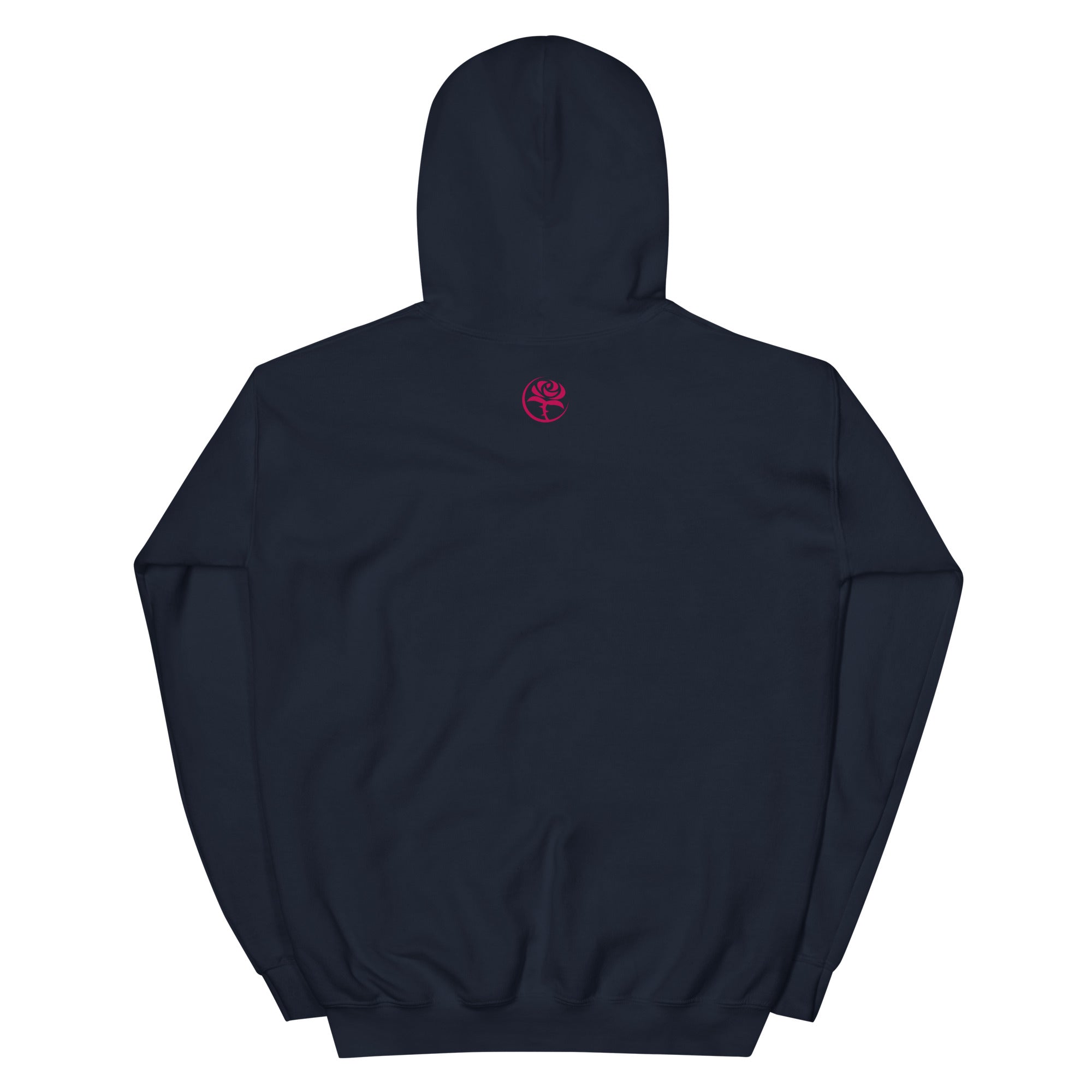 'thorn n petal' logo Men's comfort hoodie (navy)